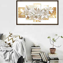 Load image into Gallery viewer, 5pcs/set Flower - Full Drill Round Drill Painting - 95x45cm