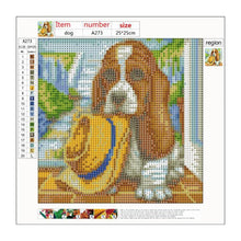 Load image into Gallery viewer, Dog - Full Drill Round Drill - 25x25cm