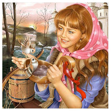 Load image into Gallery viewer, Cute Girl - Full Diamond Painting - 30x30cm