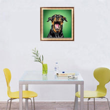Load image into Gallery viewer, Black Yellow Dog - Full Drill Round Drill - 25x25cm