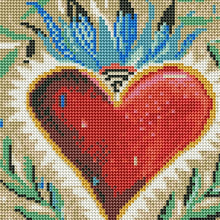 Load image into Gallery viewer, Heart - Full Drill Round Drill - 30x30cm