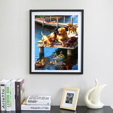 Load image into Gallery viewer, Dogs Ducks - Full Drill Round Drill - 30x30cm