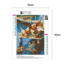 Load image into Gallery viewer, Dogs Ducks - Full Drill Round Drill - 30x30cm
