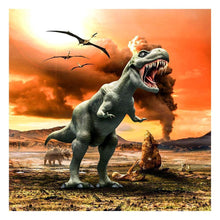 Load image into Gallery viewer, Dinosaur - Full Drill Round Drill - 30x30cm