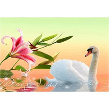 Load image into Gallery viewer, Flower Swan - Full Drill Round Drill - 40x30cm
