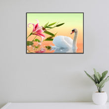 Load image into Gallery viewer, Flower Swan - Full Drill Round Drill - 40x30cm