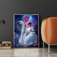 Load image into Gallery viewer, Swan Girl - Full Drill Round Drill - 30x25cm