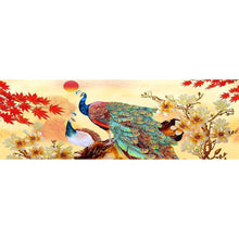 Load image into Gallery viewer, Two Peafowl - Full Drill Round Drill Painting - 80x30cm