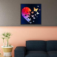 Load image into Gallery viewer, Butterfly Heart - Full Diamond Painting - 30x30cm