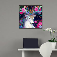 Load image into Gallery viewer, Flowers Deer - Full Diamond Painting - 30x30cm