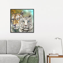 Load image into Gallery viewer, Double Tigers - Full Diamond Painting - 30x30cm