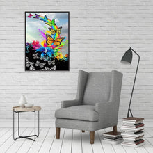 Load image into Gallery viewer, Color Butterfly - Full Drill Round Drill - 40x30cm
