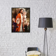 Load image into Gallery viewer, Father Children - Full Drill Round Drill - 40x30cm