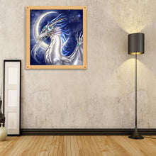 Load image into Gallery viewer, White Dragon Moon - Full Drill Round Drill - 30x30cm