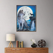 Load image into Gallery viewer, Night Wolf - Full Drill Round Drill - 30x40cm