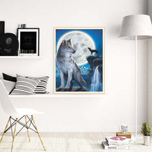 Load image into Gallery viewer, Night Wolf - Full Drill Round Drill - 30x40cm