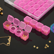 Load image into Gallery viewer, 28 Grids Jewelry Box Diamond  Crystal Bead Organizer Storage Case