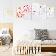 Load image into Gallery viewer, 5pcs/set Flower - Full Drill Round Drill Painting - 95x45cm