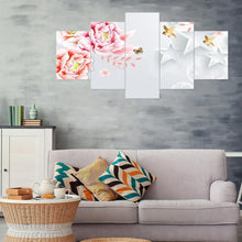 Load image into Gallery viewer, 5pcs/set Flower - Full Drill Round Drill Painting - 95x45cm