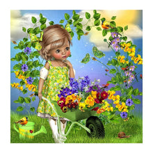 Load image into Gallery viewer, Girl  - Full Drill Round Drill - 30x30cm