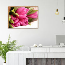 Load image into Gallery viewer, Flower - Full Drill Round Drill - 40x30cm