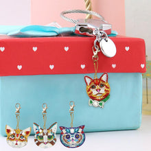 Load image into Gallery viewer, 4pcs Cat DIY Keychain