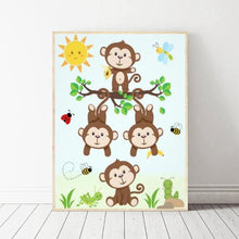 Load image into Gallery viewer, Monkey - Full Drill Round Drill - 30x40cm