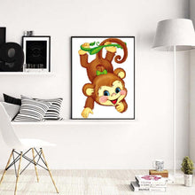 Load image into Gallery viewer, Monkey - Full Drill Round Drill - 30x40cm