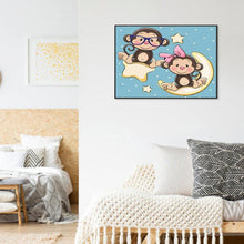 Load image into Gallery viewer, Monkey - Full Drill Round Drill - 30x40cm