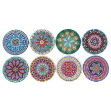 Load image into Gallery viewer, Mandala/Halloween/Butterflies - Round Wooden Coaster Mug