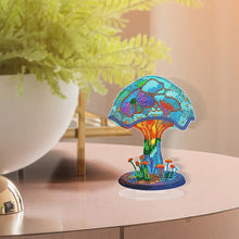 Load image into Gallery viewer, Mushroom-Single Side Drill-Diamond Desktop Ornament With Light Strip