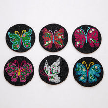 Load image into Gallery viewer, Mandala/Halloween/Butterflies - Round Wooden Coaster Mug
