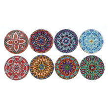 Load image into Gallery viewer, Mandala/Halloween/Butterflies - Round Wooden Coaster Mug