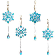 Load image into Gallery viewer, 4Pcs/Set-Snowflake-Diamond Pendant