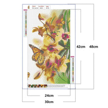 Load image into Gallery viewer, Flower Butterfly - Full Drill Round Drill - 30x48cm