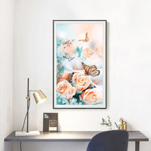 Load image into Gallery viewer, Flower Butterfly - Full Drill Round Drill - 30x37cm