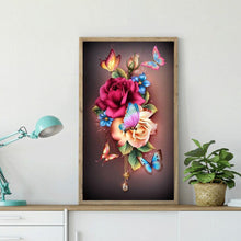 Load image into Gallery viewer, Flower Butterfly - Full Drill Round Drill - 30x48cm