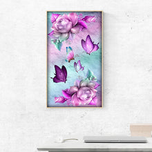 Load image into Gallery viewer, Flower Butterfly - Full Drill Round Drill - 30x48cm