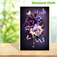 Load image into Gallery viewer, Flower Butterfly  - Full Drill Round Drill - 30x48cm