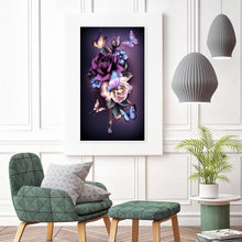 Load image into Gallery viewer, Flower Butterfly  - Full Drill Round Drill - 30x48cm