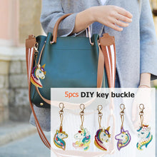 Load image into Gallery viewer, 5pcs Unicorn DIY Keychain