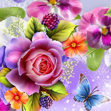 Load image into Gallery viewer, Flower - Full Drill Round Drill - 30x30cm
