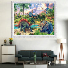 Load image into Gallery viewer, Dinosaur  - Full Drill Round Drill - 40x30cm