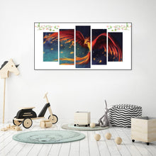 Load image into Gallery viewer, 5pcs Firebird - Full Drill Round Drill Painting - 95x45cm