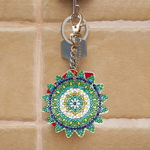 Load image into Gallery viewer, 5pcs Mandala DIY Keychain
