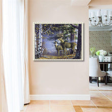 Load image into Gallery viewer, Deer Nature - Full Drill Round Drill - 40x30cm