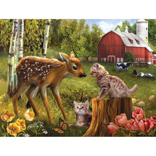 Load image into Gallery viewer, Deer Nature - Full Drill Round Drill - 40x30cm