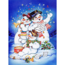 Load image into Gallery viewer, Snowman  - Full Drill Round Drill - 30x40cm