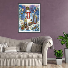 Load image into Gallery viewer, Snowman  - Full Drill Round Drill - 30x40cm