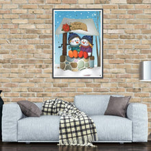 Load image into Gallery viewer, Snowman  - Full Drill Round Drill - 30x40cm